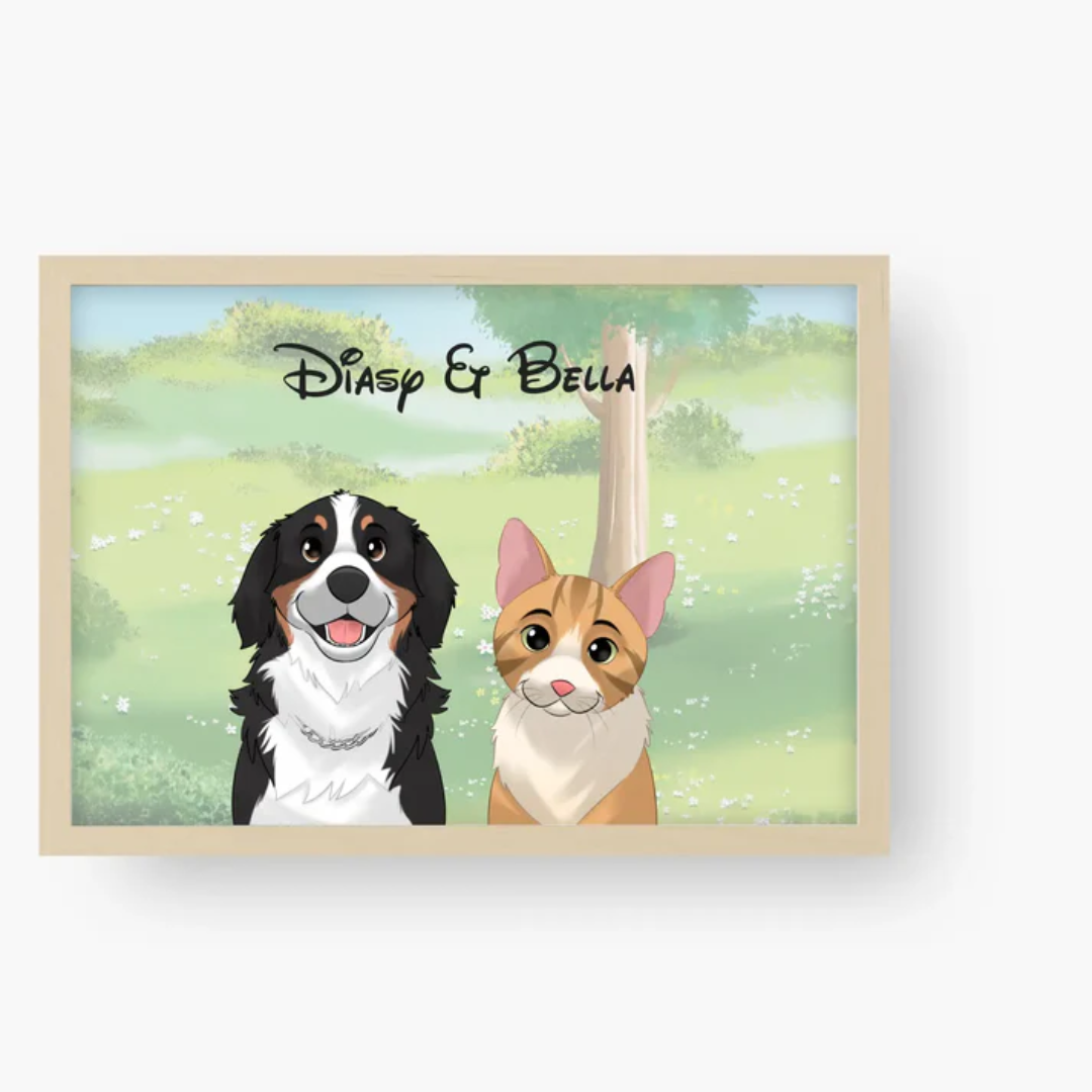 Retrato de Luz de Mascota Personalizado