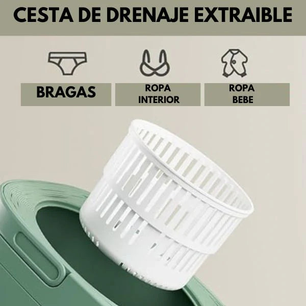 Lavadora Portátil Plegable 8L – ¡Lava Ropa en Cualquier Lugar sin Complicaciones!