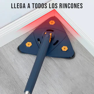Fregona triangular telescópica 360º + 3 recambios gratis