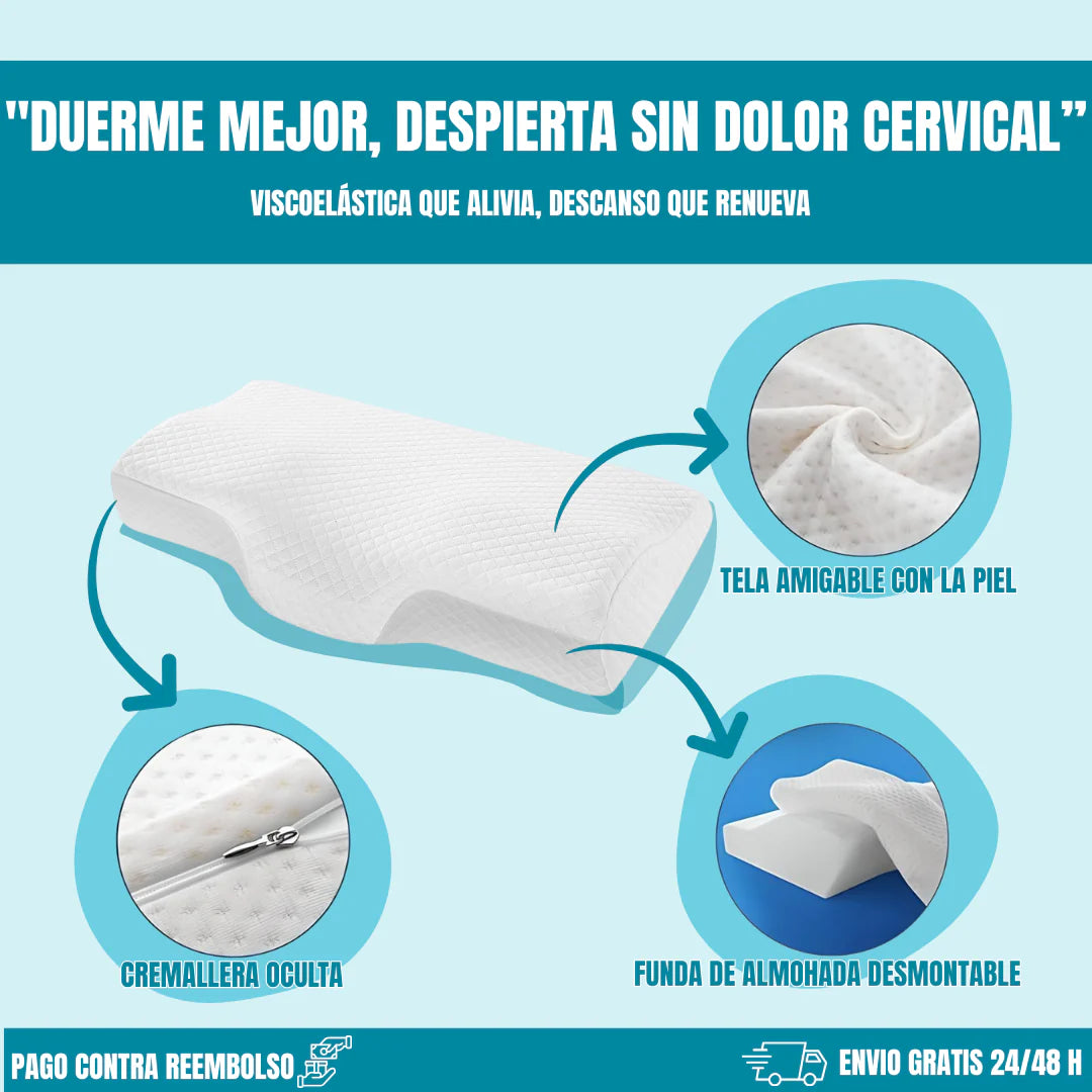 Almohada Ortopédica 3d Cervical Premium CONFORTPLUS™