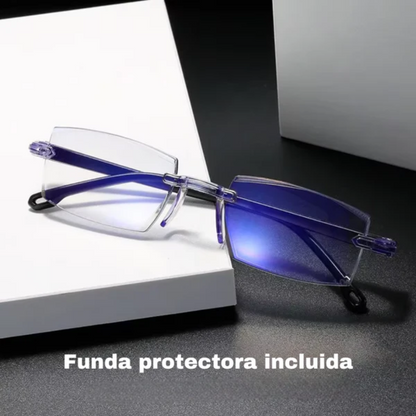 OPTI VISION LENS™ - GAFAS MULTIFOCALES PROTECCIÓN CONTRA LUZ AZUL 2X1 + 2 FUNDAS GRATIS
