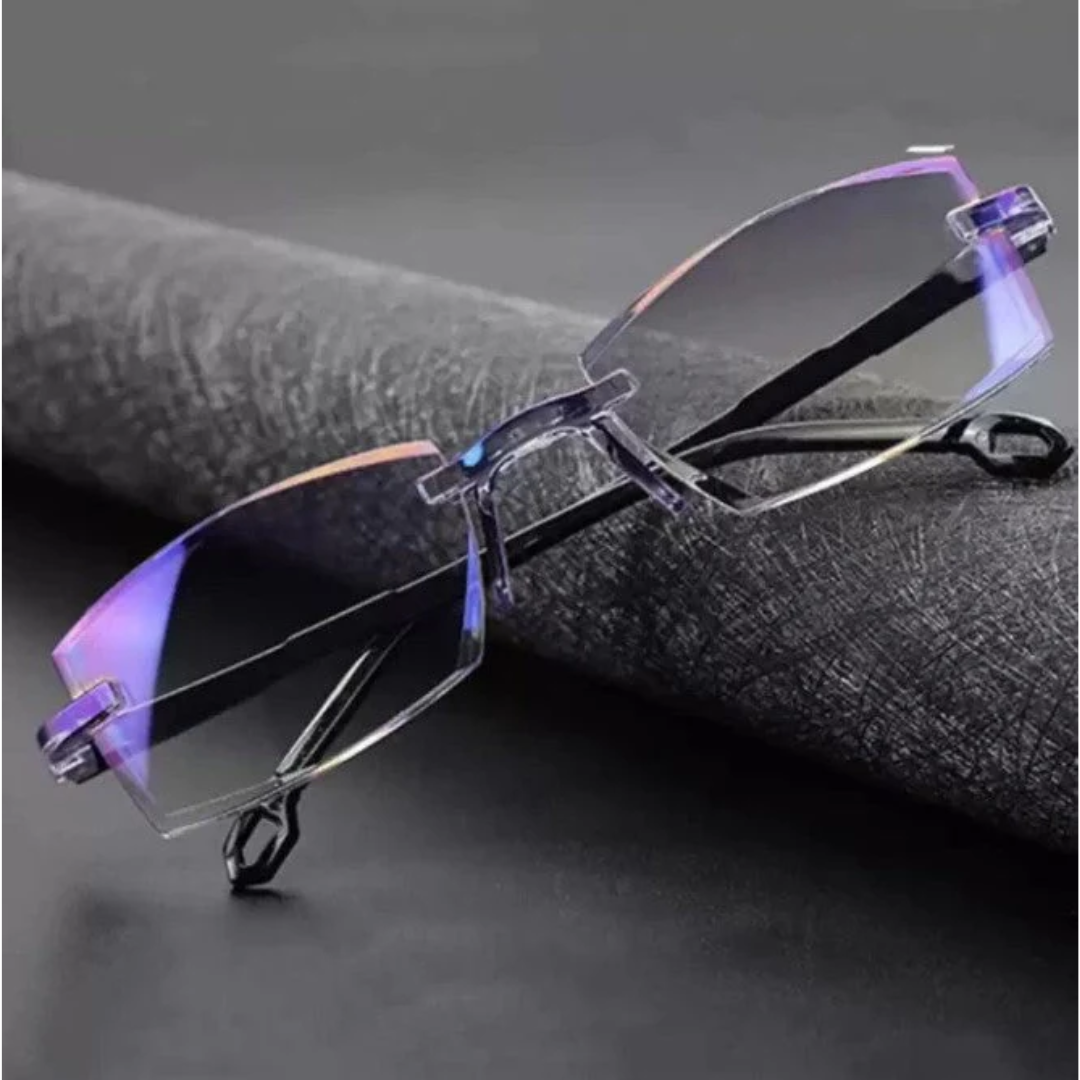 OPTI VISION LENS™ - GAFAS MULTIFOCALES PROTECCIÓN CONTRA LUZ AZUL 2X1 + 2 FUNDAS GRATIS