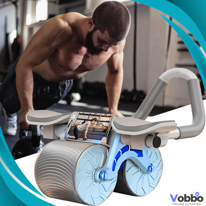 Rodillo Abdominal fit™ + Bandas de Resistencia 5und GRATIS