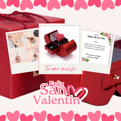 Caja de Regalo de Rosa Preservada