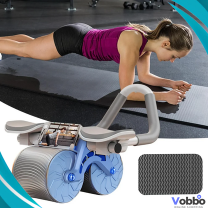 Rodillo Abdominal fit™ + Bandas de Resistencia 5und GRATIS