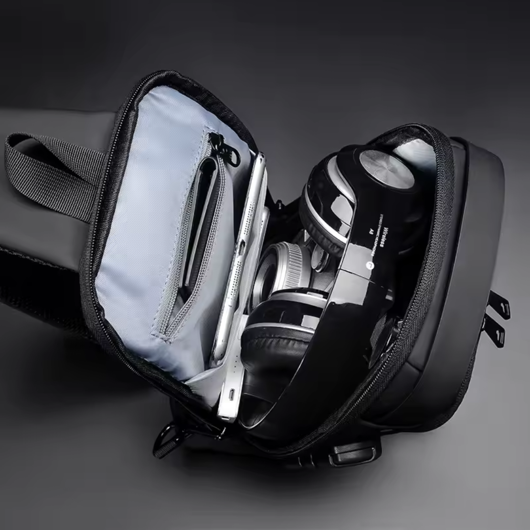 Xsecure™ - Bolso cruzado antirrobo impermeable con carga USB