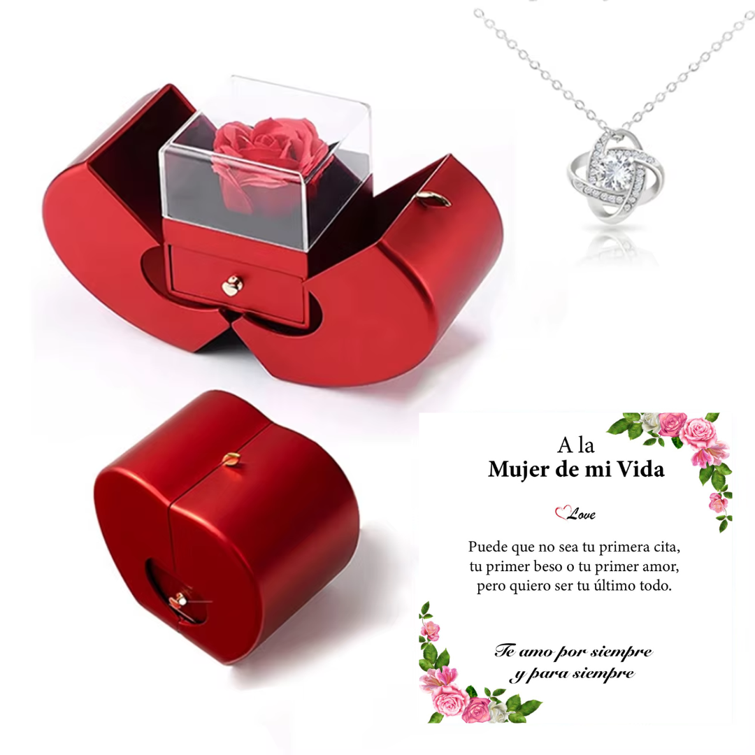 Caja de Regalo de Rosa Preservada