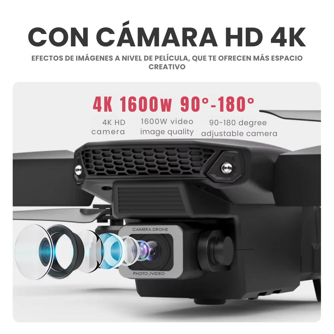 SKY PRO 088™ - Drone 4K De Doble Cámara.