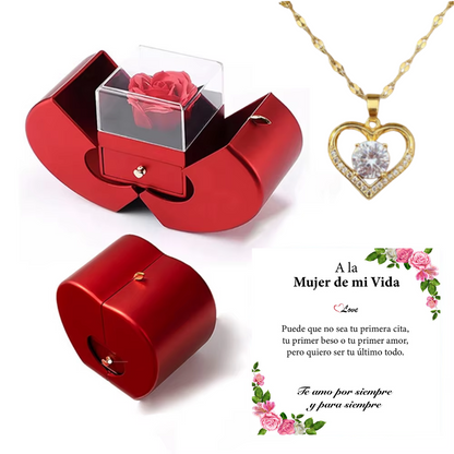 Caja de Regalo de Rosa Preservada