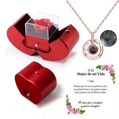 Caja de Regalo de Rosa Preservada