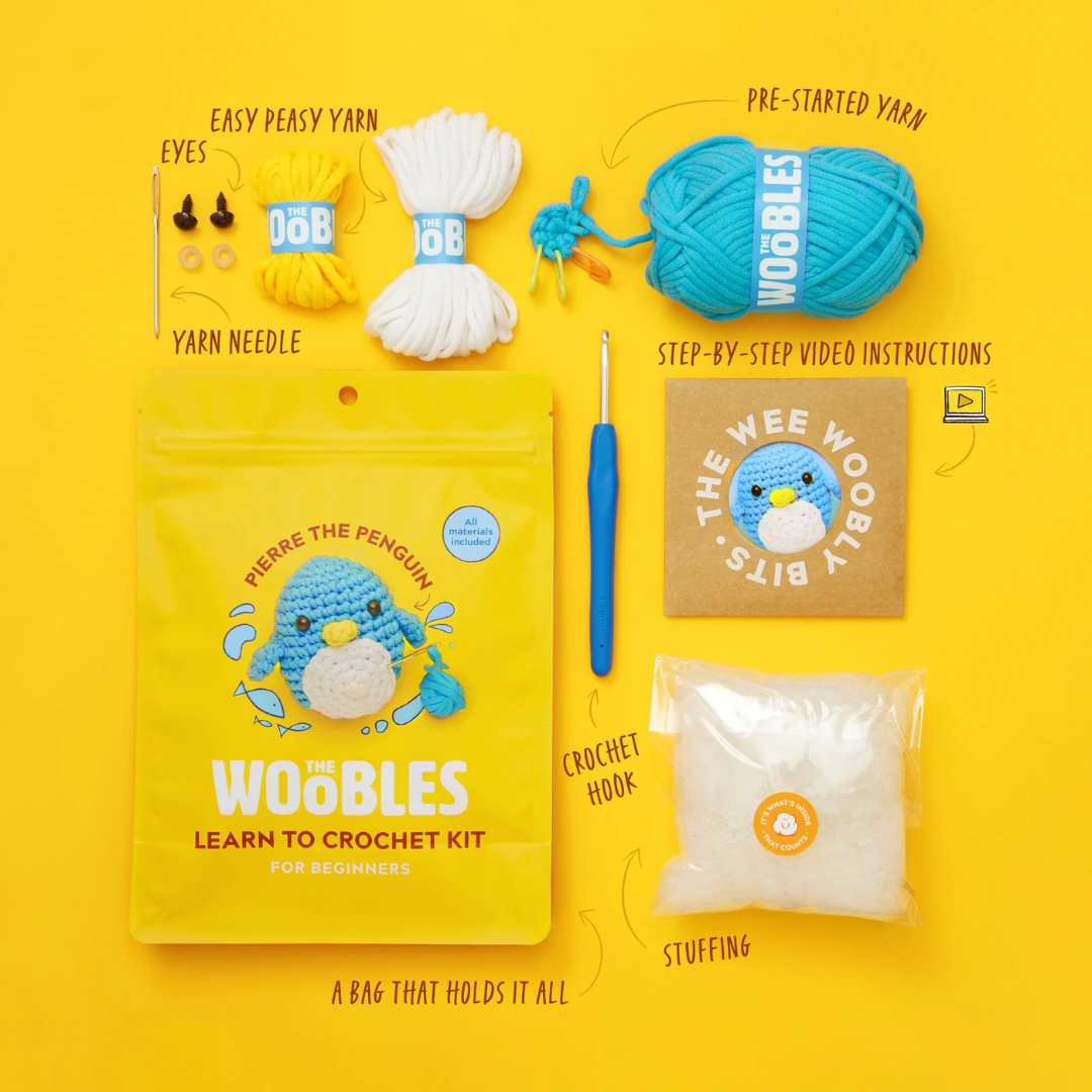 Kit de animales de peluche de ganchillo para principiantes