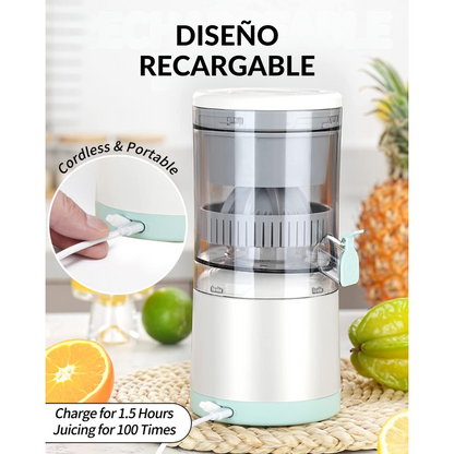 Exprimidor Eléctrico Portátil de Fruta Recargable por USB