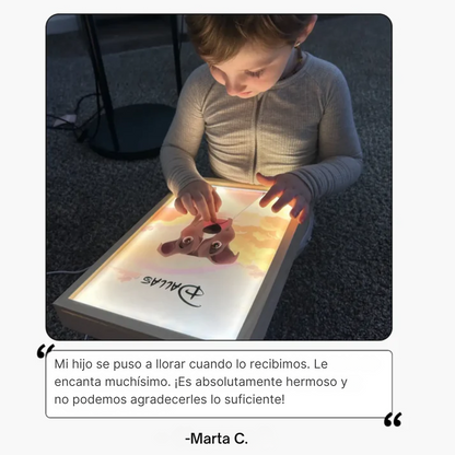 Retrato de Luz de Mascota Personalizado