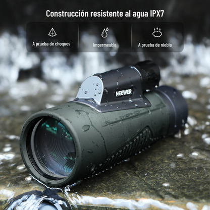 Kit de telescopio monocular ED 12x50 con soporte para móvil
