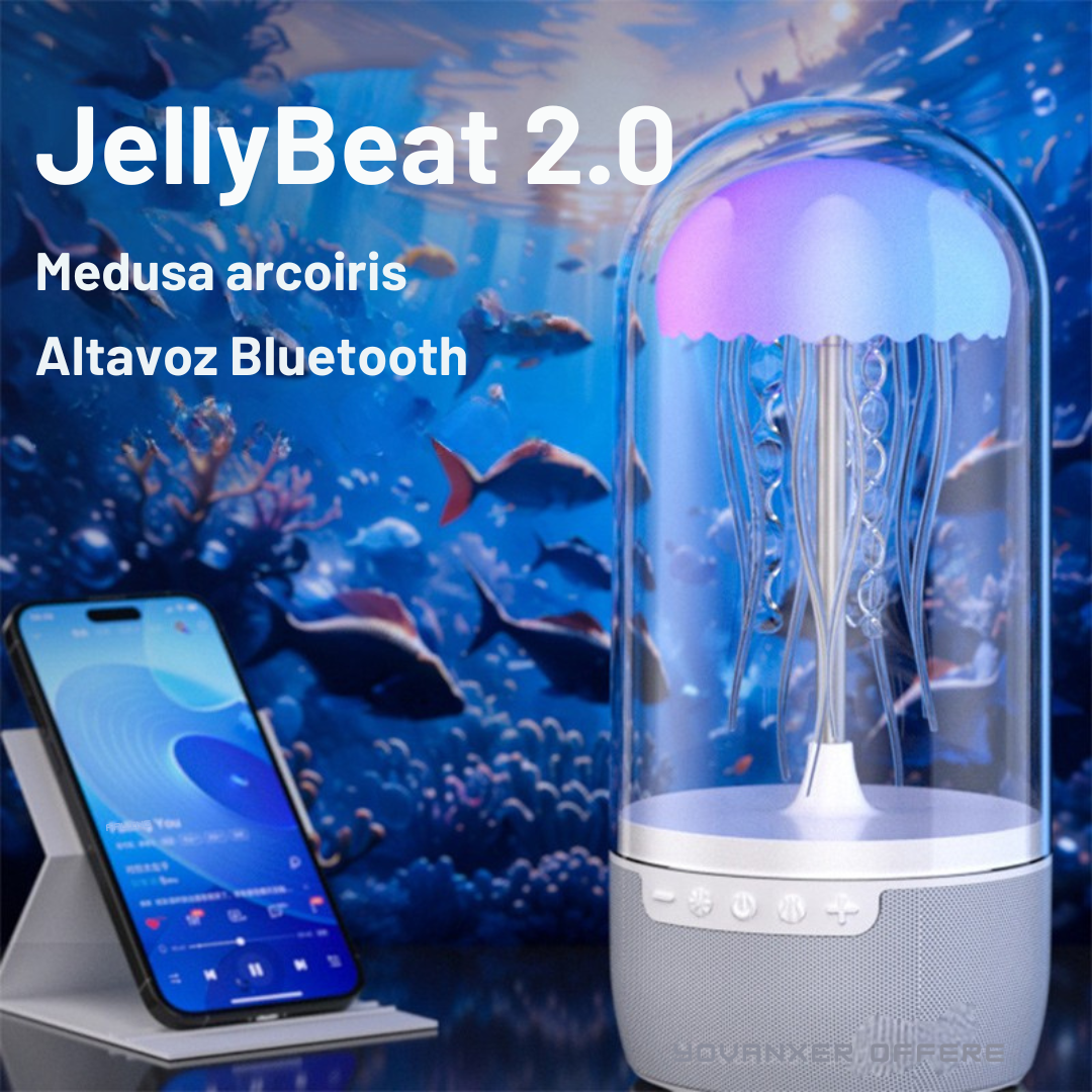 JellyBeat 2.0 - Altavoz LED de medusas que cambian de color