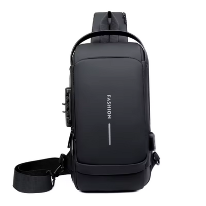 Xsecure™ - Bolso cruzado antirrobo impermeable con carga USB