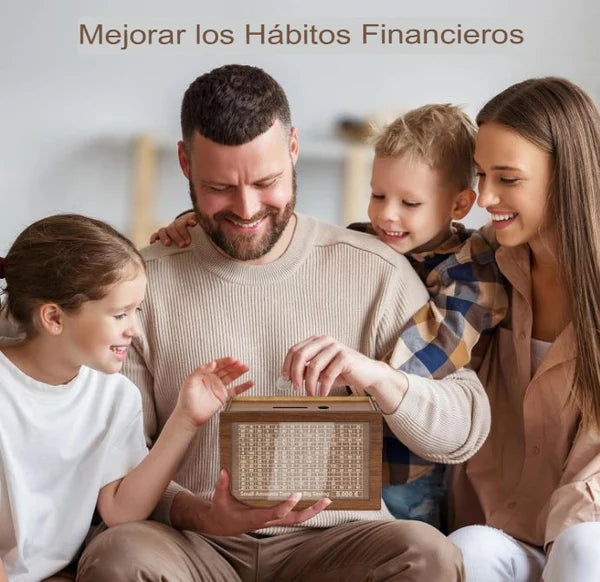 OFERTA 2X1 | Hucha De Madera Reciclable | Reto 10.000€