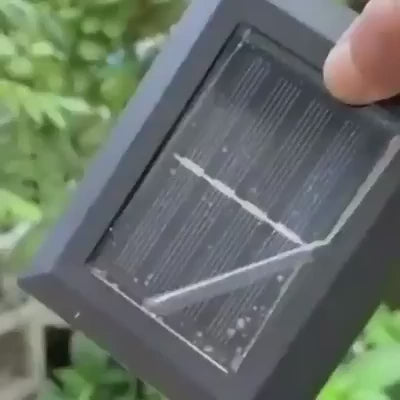 Lámpara solar de pared exterior con 8 LED